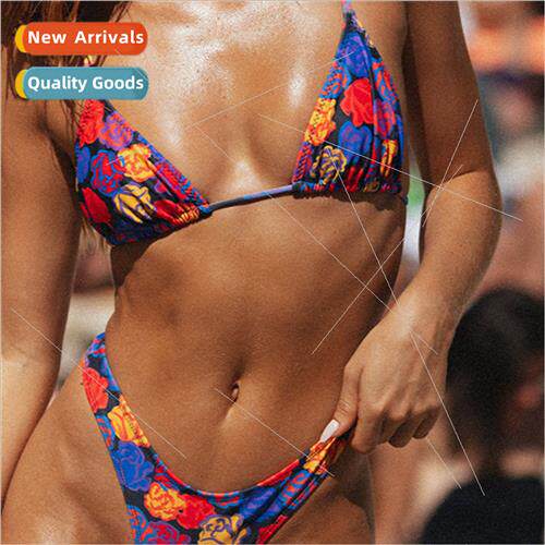 New swimsu bikini three-piece Europe sexy backless swimsu wo