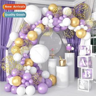 Balloon Metallic Chain GarlArch Set Purple