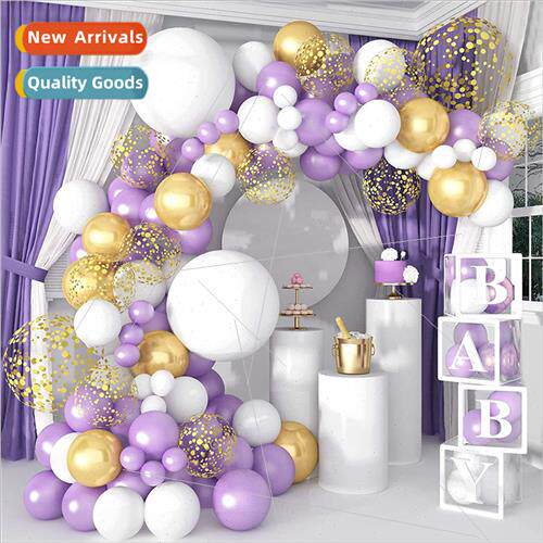 Purple Balloon Chain Set GarlArch Balloon Metallic Purple Ba