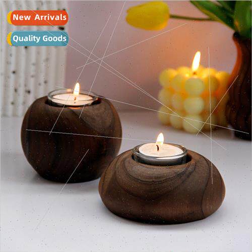 Vintage Wooden Candle Holder mple Round Candle Holder Candle