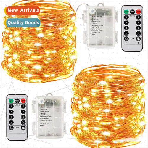 USB remote control 8 function copper wire lights Christmas s