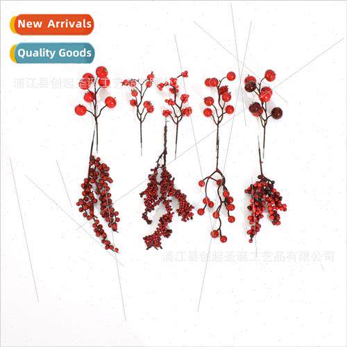 Red Fru Christmas Decoration 7 Heads Pomegranate Fru 12 Head