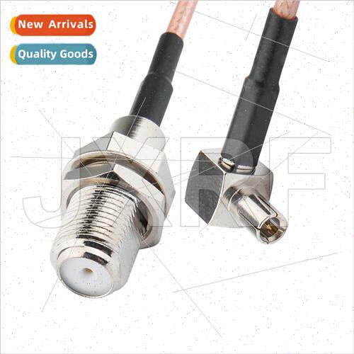 Coaxial RF Adaptor Cable F Female to TS9 Curved Connector NI