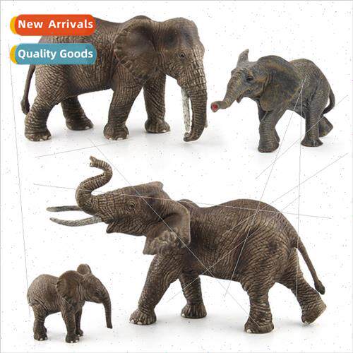 Elephant model zoo wild African elephant small elephant simu