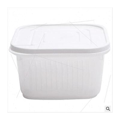 Square transparent double sealing onion ginger garlic draini