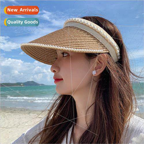 Hollow top hat female sun hat summer versatile sunscreen fac
