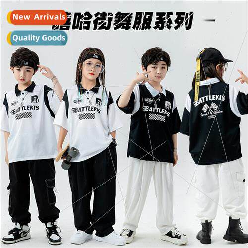 Childrens set dance hip-hop permance clothing boys and girls