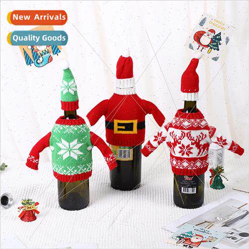 Europe new Christmas decorations wine bottle sets creative k