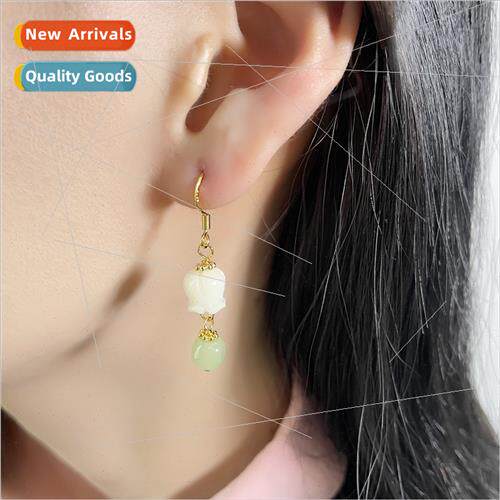 bell orchid earrings earrings female long tassel rose flower