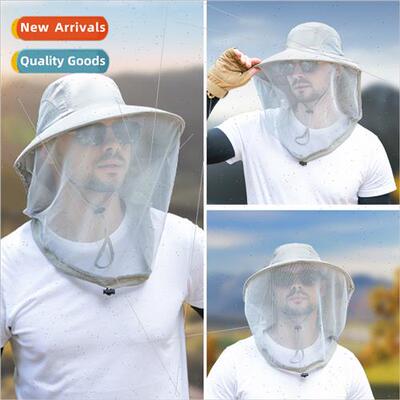 Outdoor anti-mosquo hat men fishing hat face shield sunscree