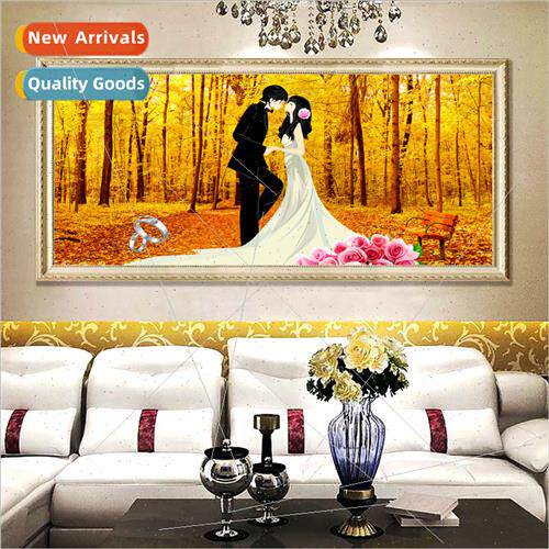 2022 new precision printing cross stch modern Chinese living