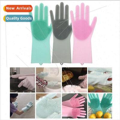 licone Dishwashing Gloves Kchen Cleaning Gloves Non-slip Hea