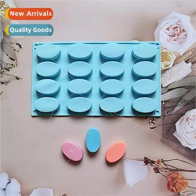 16 elliptical 574 chocolate silicone mold candy pudding dess