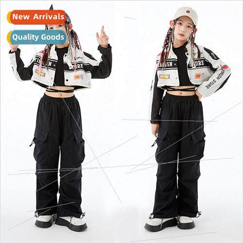 Children set dance tide clothing cool handsome biker su boy