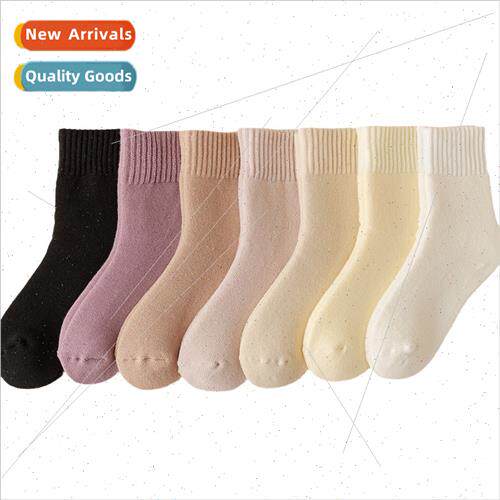 Monthly socks women mid-calf socks autumn winter padded thic