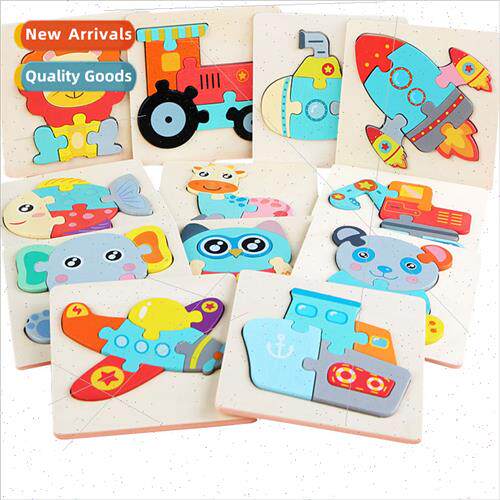 Wooden jigsaw puzzle early childhood education puzzle card b