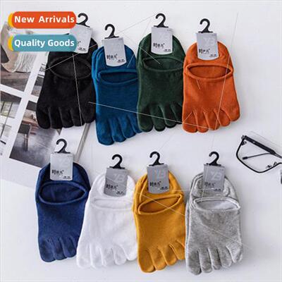 Five finger socks invisible male spl-toe cotton shallow sock