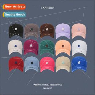 cap female face label smal show baseball thin Letter fashion