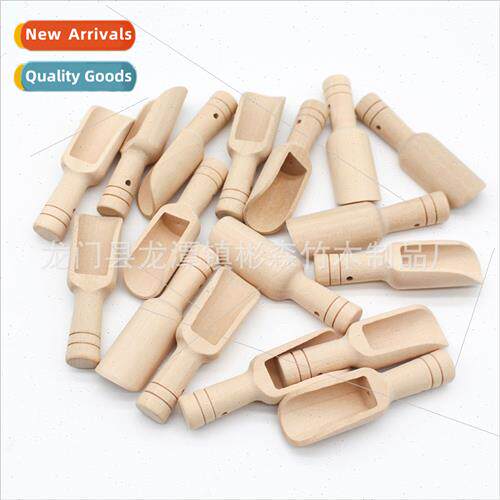 Wooden Bath Salt Spoon Tea Wooden Spoon Solid Wood Mini Smal
