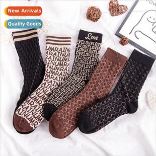 mid calf retro socks winter womens and Mirade fall