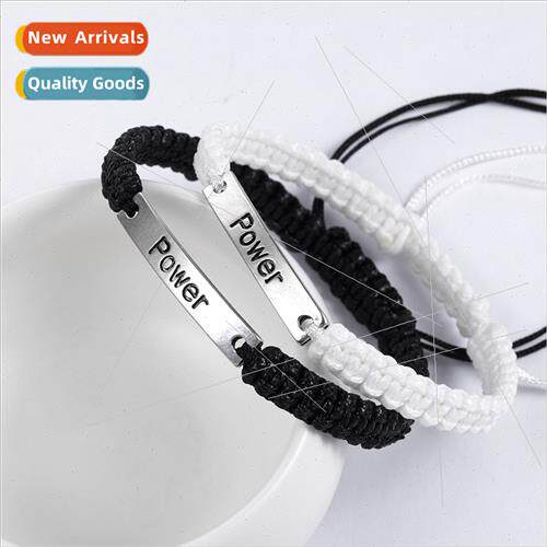 Braided Bracelet Creative Hundred English hand-woven couple