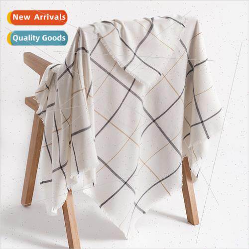 mple twill plaid scarf autumn winter new shawl fashion wild