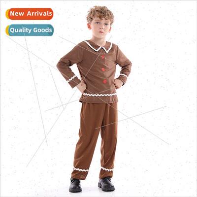 Childrens Gingerbread Man Permance Costume Elementary School