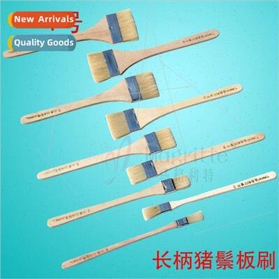 Magle Long Handle Hog Bristle Board Brush Hog Hair Undercoat