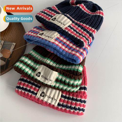 Hat female winter warm ear protection wool cap Korea color b