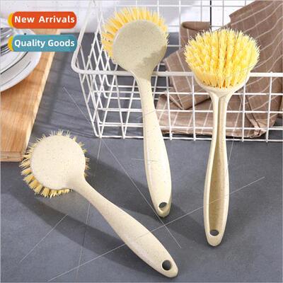 Kchen long handle cleaning brush household stain removing po