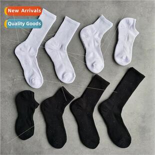 and cot mens color solid whe black bottom towel socks Sports