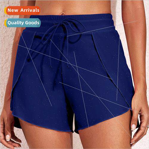 Quick-drying high-waisted womens swimming trunks summer vaca