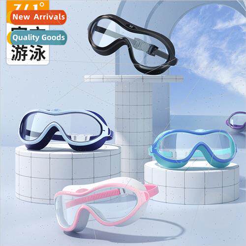 Swimming Goggles Waterproof Anti-fog HD Womens Large Frame G