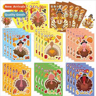 children turkey animation Thanksgiving par cartoon CM2306020