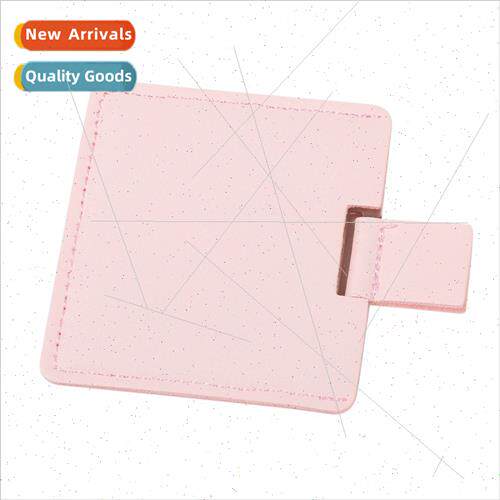 Portable pull-out makeup mirror leather folding simple mirro
