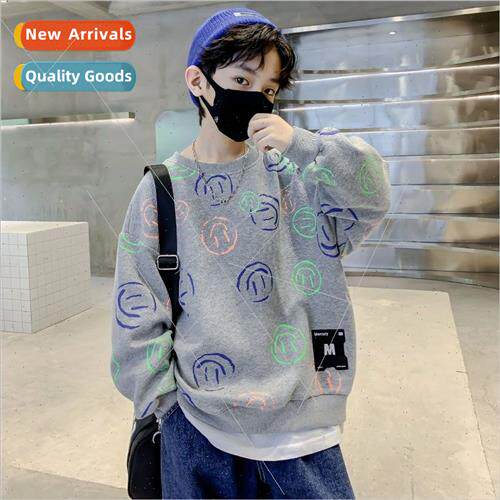 Spring Autumn Boys Cartoon Printed Casual Tops Jacket Middle