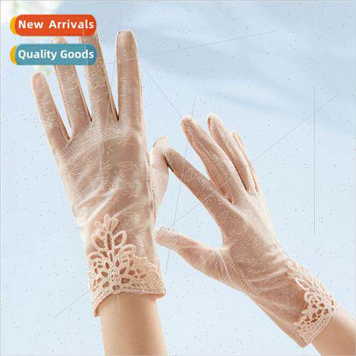Sunscreen gloves female 020706 lace summer ultraviolet thin