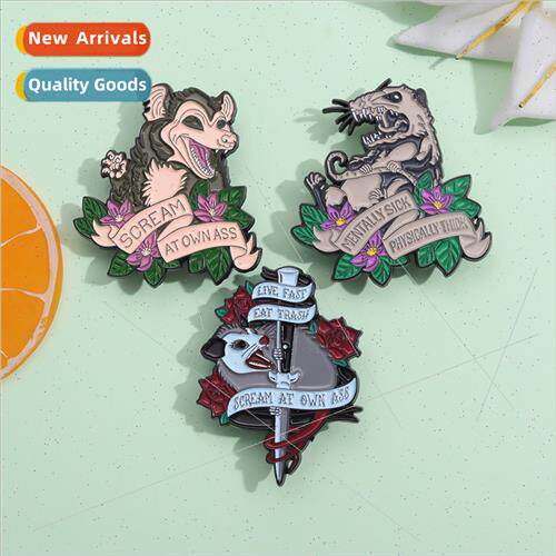 Creative animal series metal brooch personalized fun alloy b