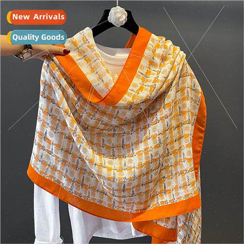 Korea  new full cotton linen scarf female winter fashion Yan