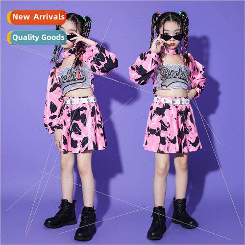 Girl Girl Group Jazz Dance  Clothes Children Set Dance Hip H
