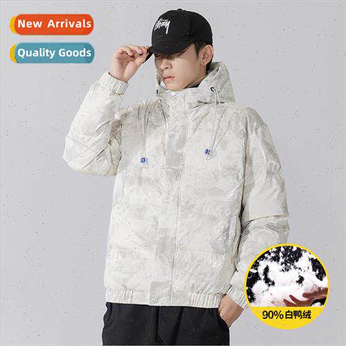 tide fall winter short whe duck down jacket men warm thicken