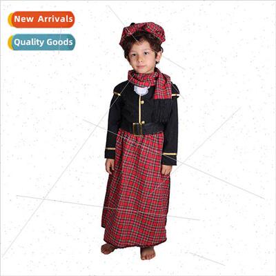 Scottish Boys Children Kindergarten Games cosplay Stage Perm