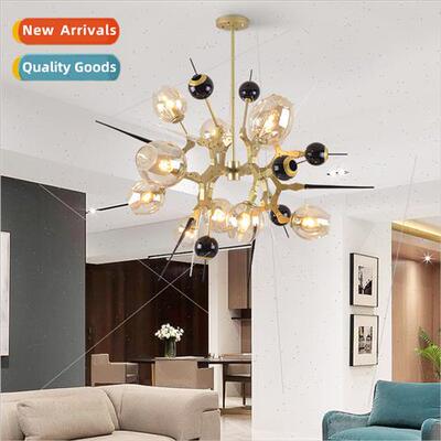 Scandinavian molecular fireworks glass ball chandelier creat
