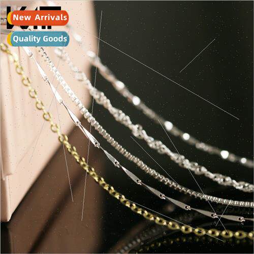 Korea full star snake bone necklace box chain o chain cross