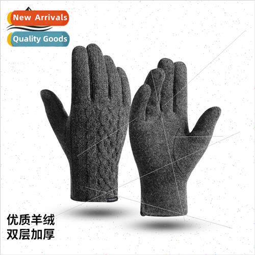Winter cashmere gloves men women riding warm windprotouch sc