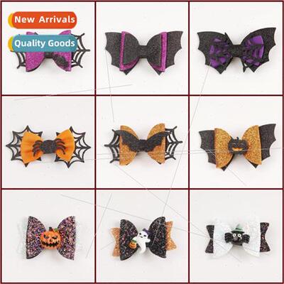 2023 Halloween new bow hairpin ghost party holiday atmospher