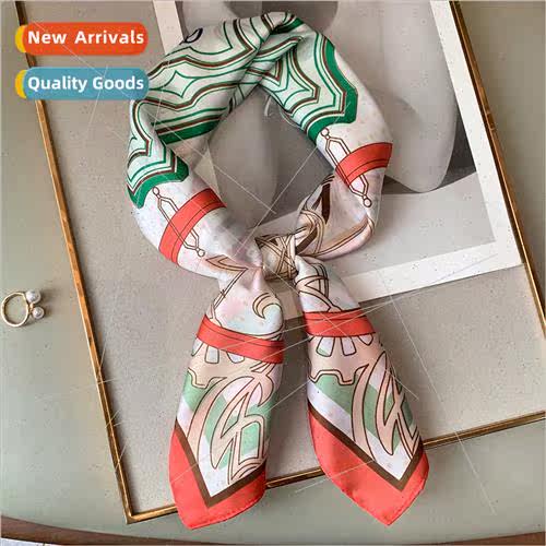 2021 Korea  spring fall printing fashion versatile small sil