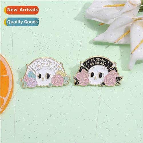 Europe Uned States new creative weird skull shape alloy broo