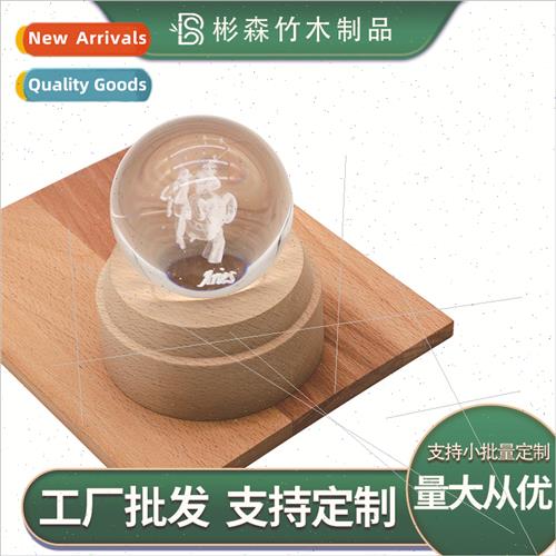 Wooden base Beechwood crystal ball music box base Solid wood
