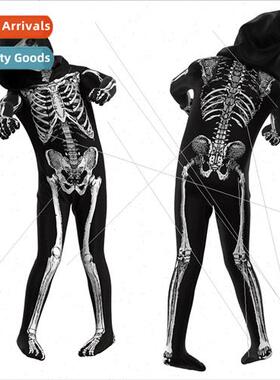 Halloween Costumes Kids Scary Skeleton Bodysu Adult cosplay